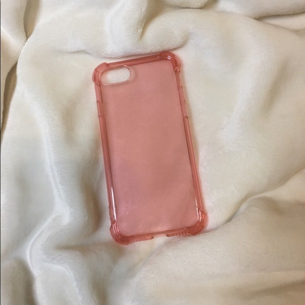 Pink Clear iPhone cellphone Case